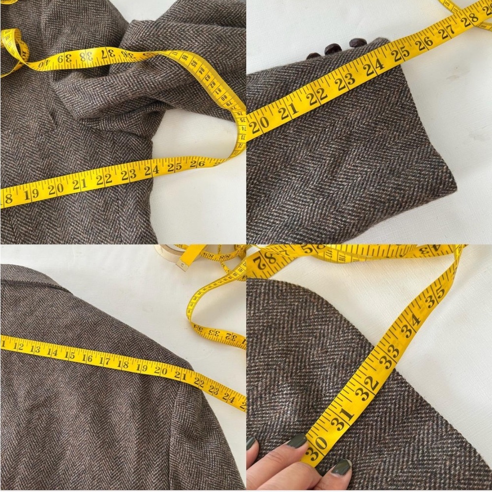 Vintage Deansgate Brown herringbone tweed wool sport coat. - Picture 7 of 8